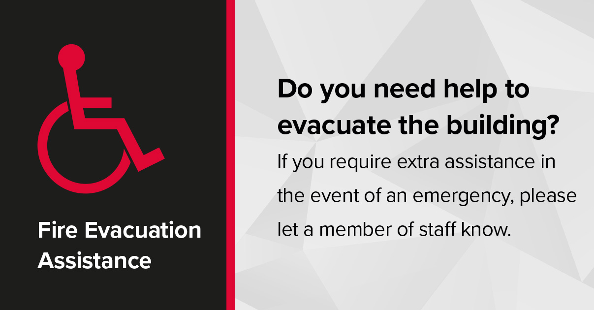 Fire Evacuation Assistance Notice